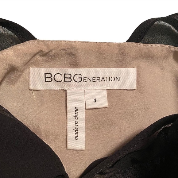 BCBGeneration Black Lace‎ Zipper Front Sleeveless Mini Dress EUC - Picture 5 of 6